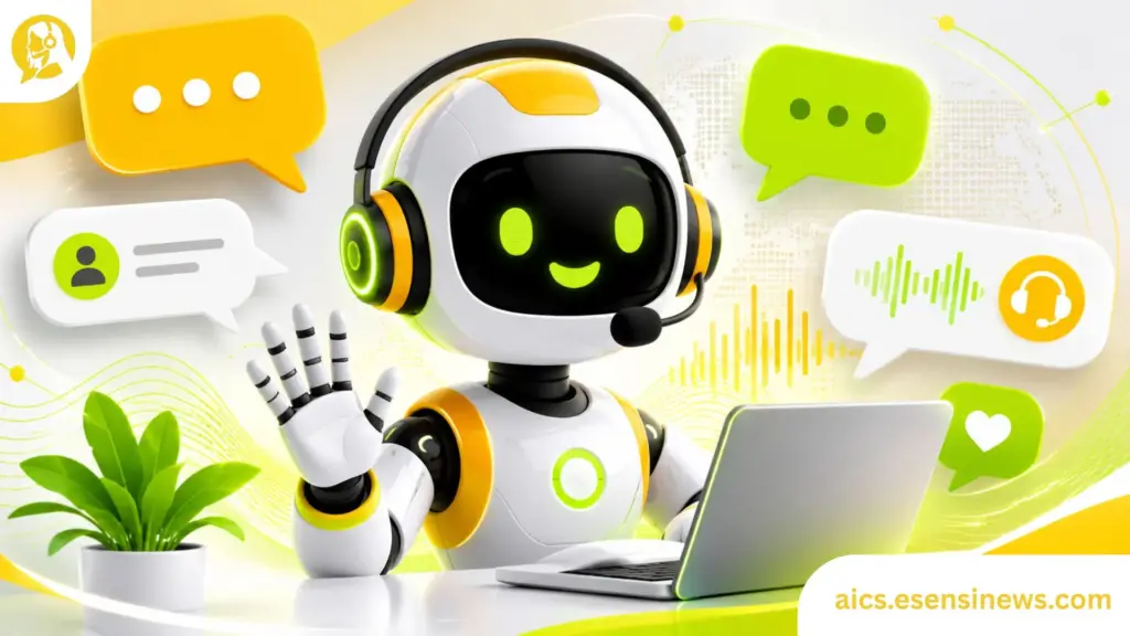 AI call center agent avatar handling a customer support call with real-time data assistance