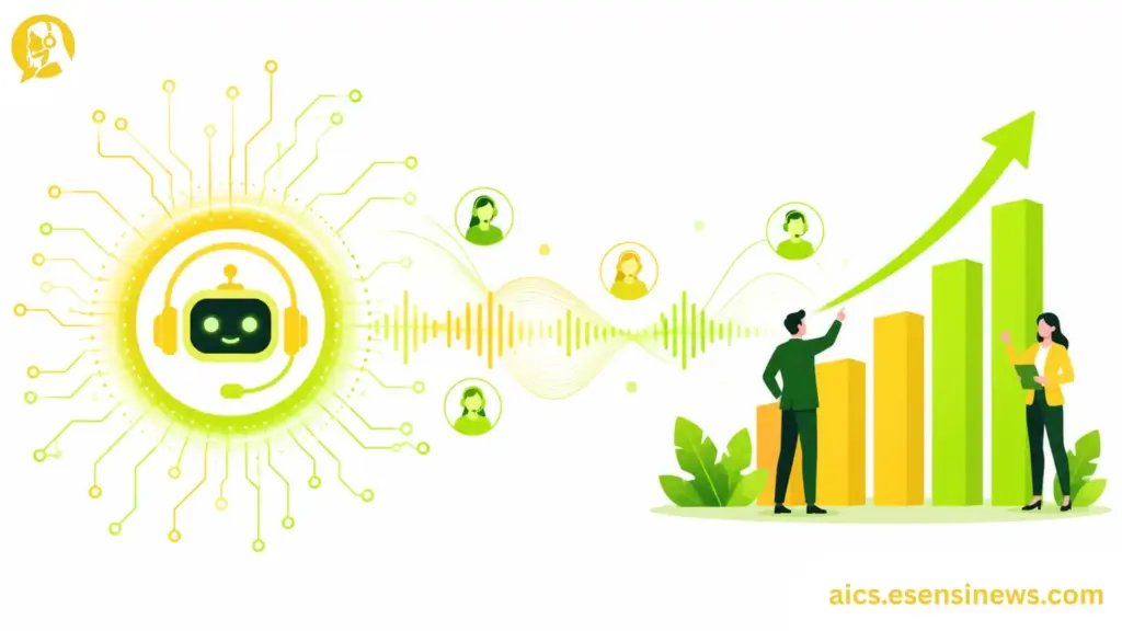 Best AI call center solutions platform comparison showing ROI growth, automation dashboard, and smart customer routing