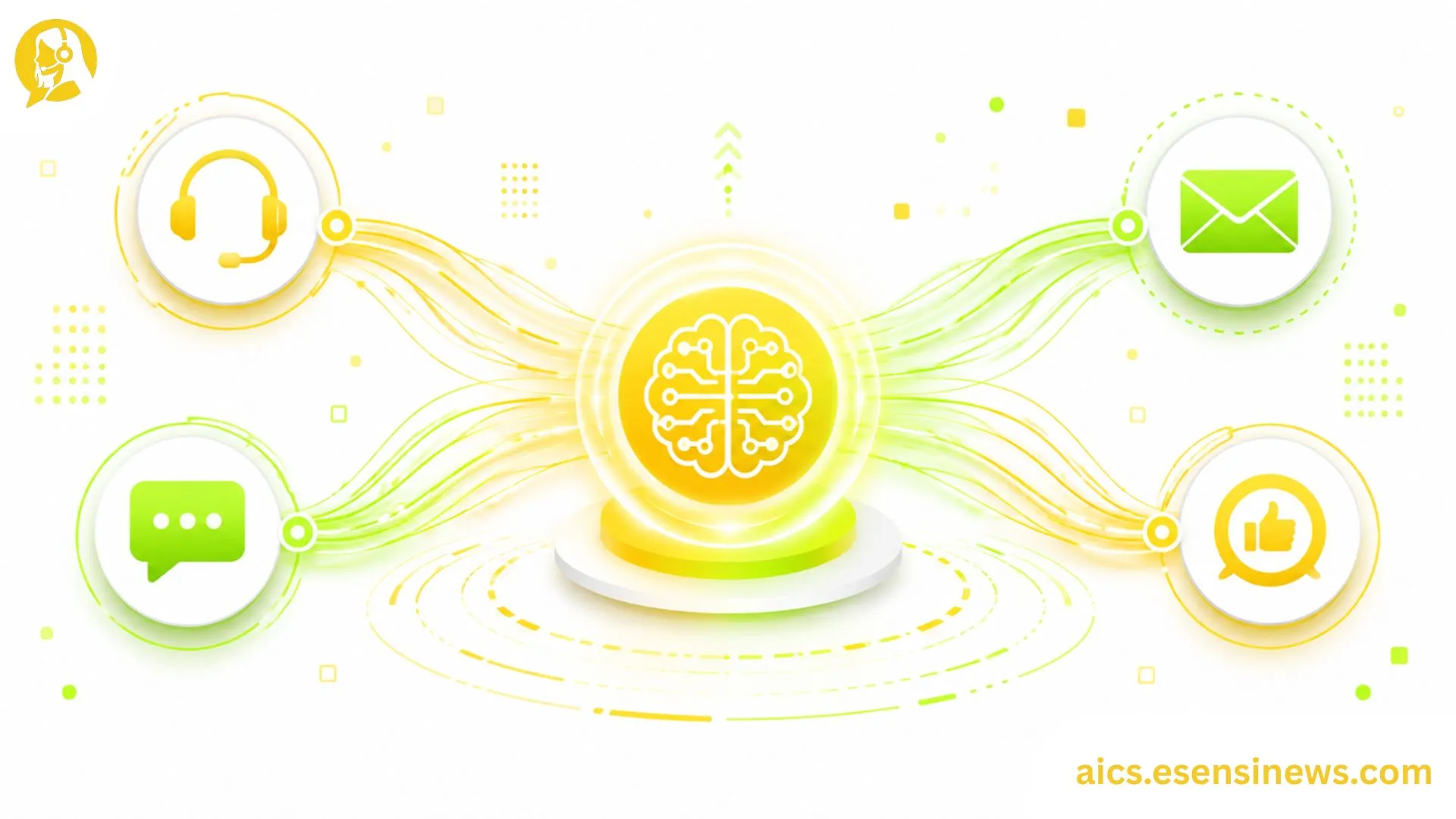 AI contact center solutions managing omnichannel customer support across voice, chat, email, and social media